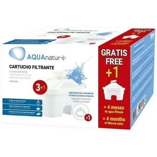 FILTRO AGUA AQUANATUR TMFIL104 PACK 3+1